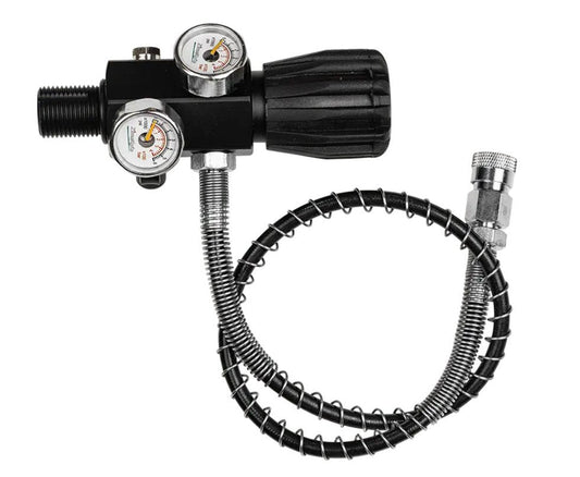 M18X1.5 DUAL GAUGE HPA FILL STATION - ALUMINIUM