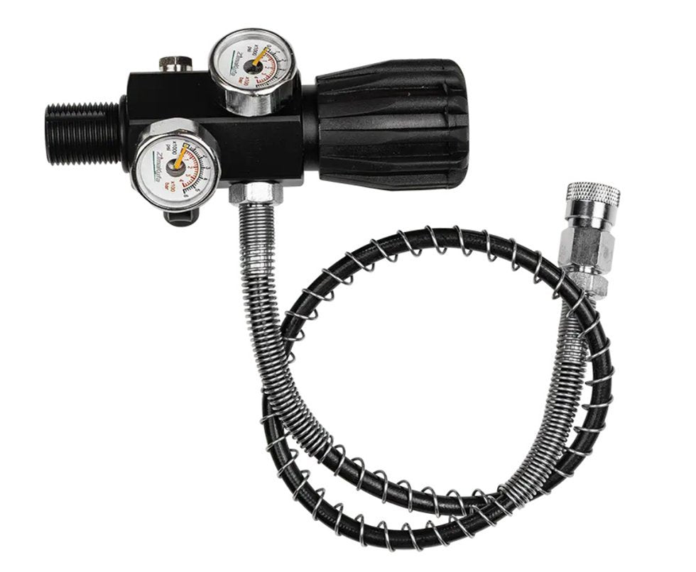 M18X1.5 DUAL GAUGE HPA FILL STATION - ALUMINIUM
