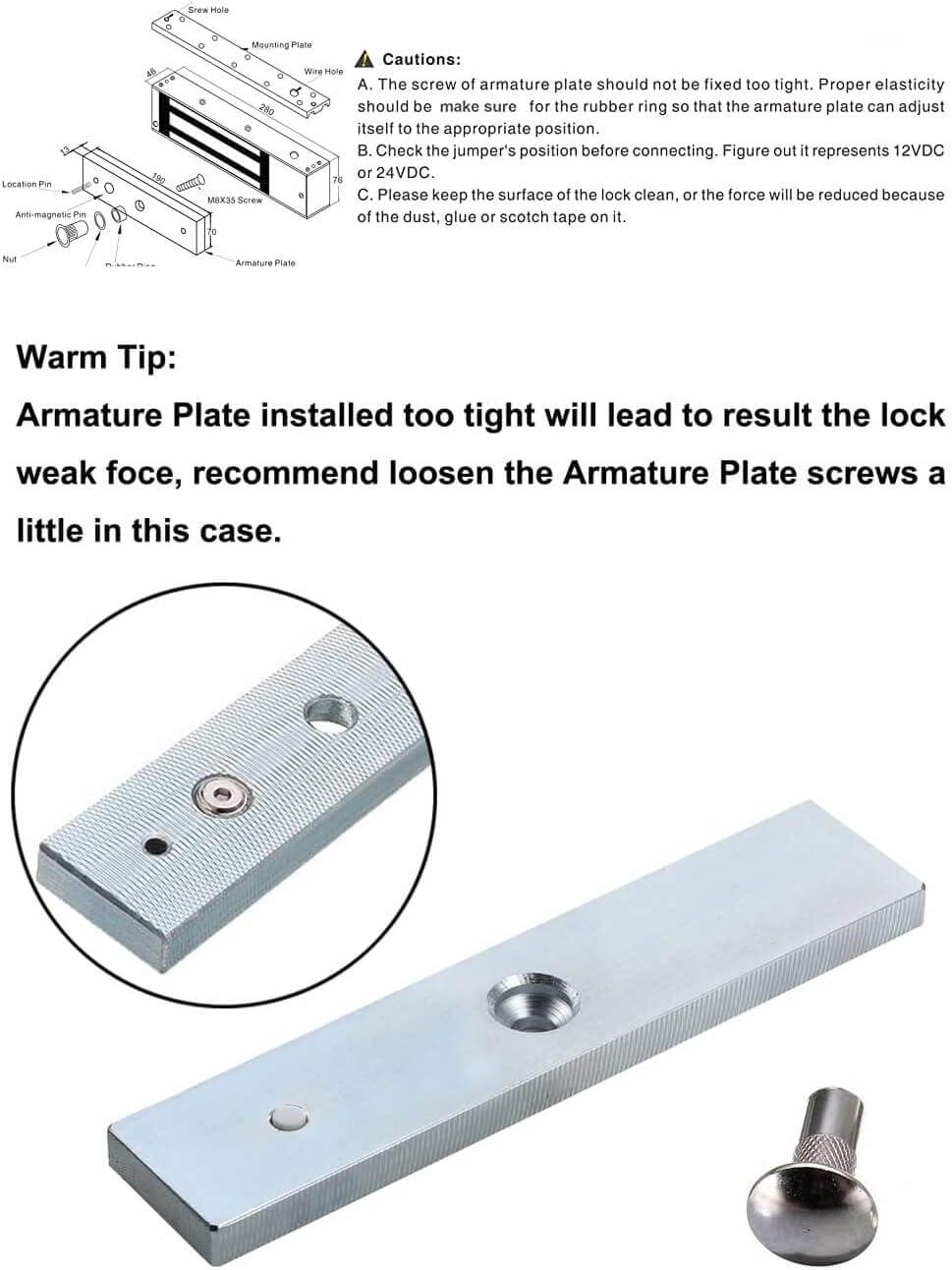 MAGNETIC LOCK 500KG - NeonSales South Africa