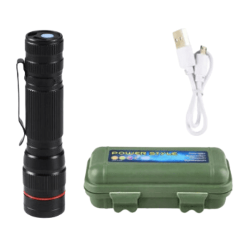 MINI LED FLASHLIGHT, 14500, W/ CASE & CHARGER - NeonSales South Africa