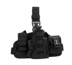 MOLLE DROPLEG PLATFORM W/ POUCHES - BLACK - NeonSales South Africa