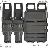 MOLLE RIFLE & DBL PISTOL HOLDER, HARDSHELL (BLK) - NeonSales {{ shop.shopifyCountryName }}