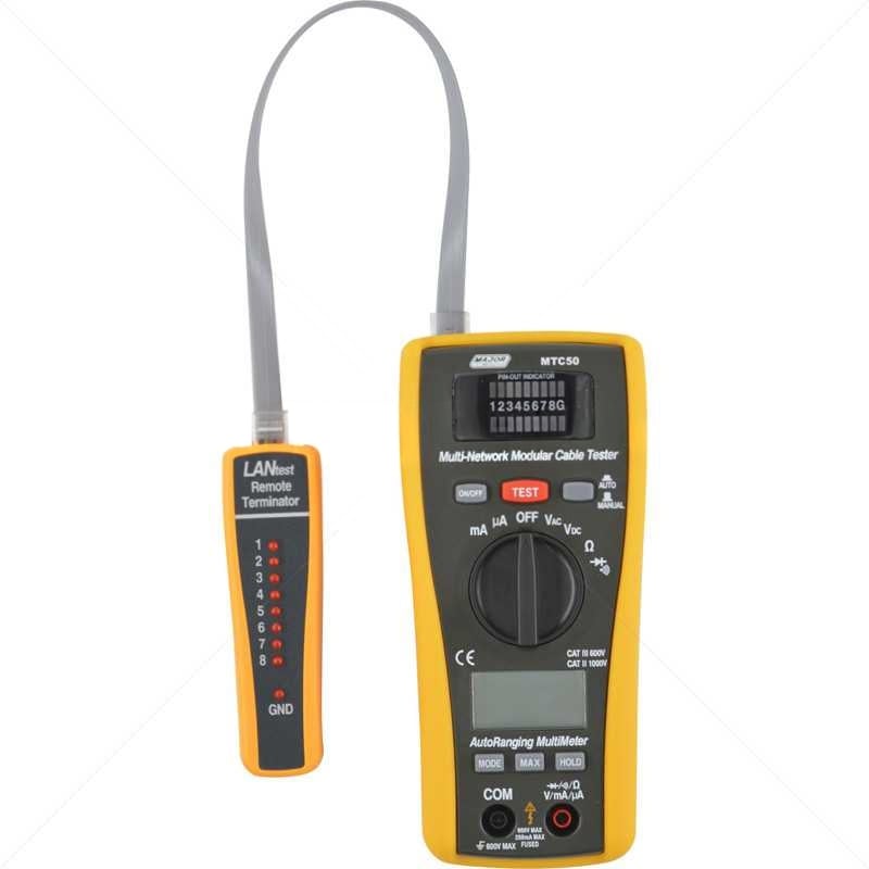 MULTIMETER LAN TESTER FOR CAT 5 MTC50 - NeonSales {{ shop.shopifyCountryName }}