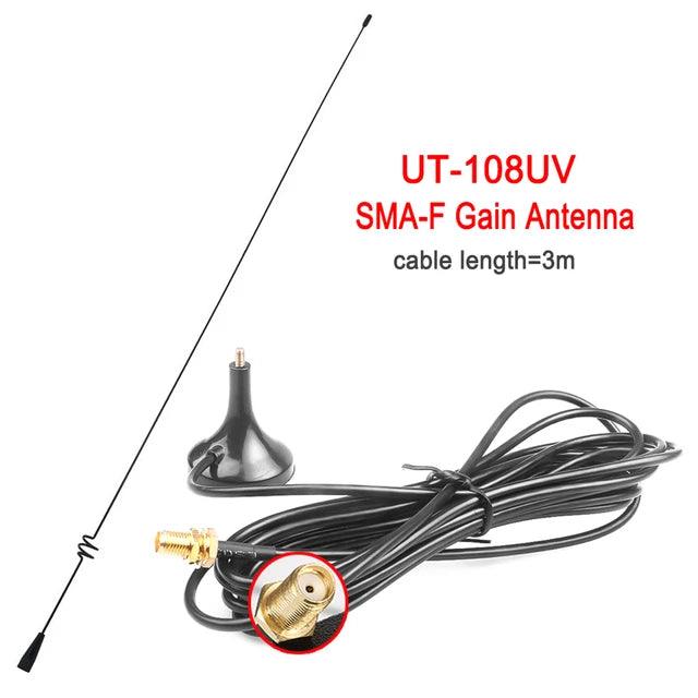 NAGOYA UT-108UV MAGNETIC BASE CAR AERIAL (SMA-M) - NeonSales {{ shop.shopifyCountryName }}