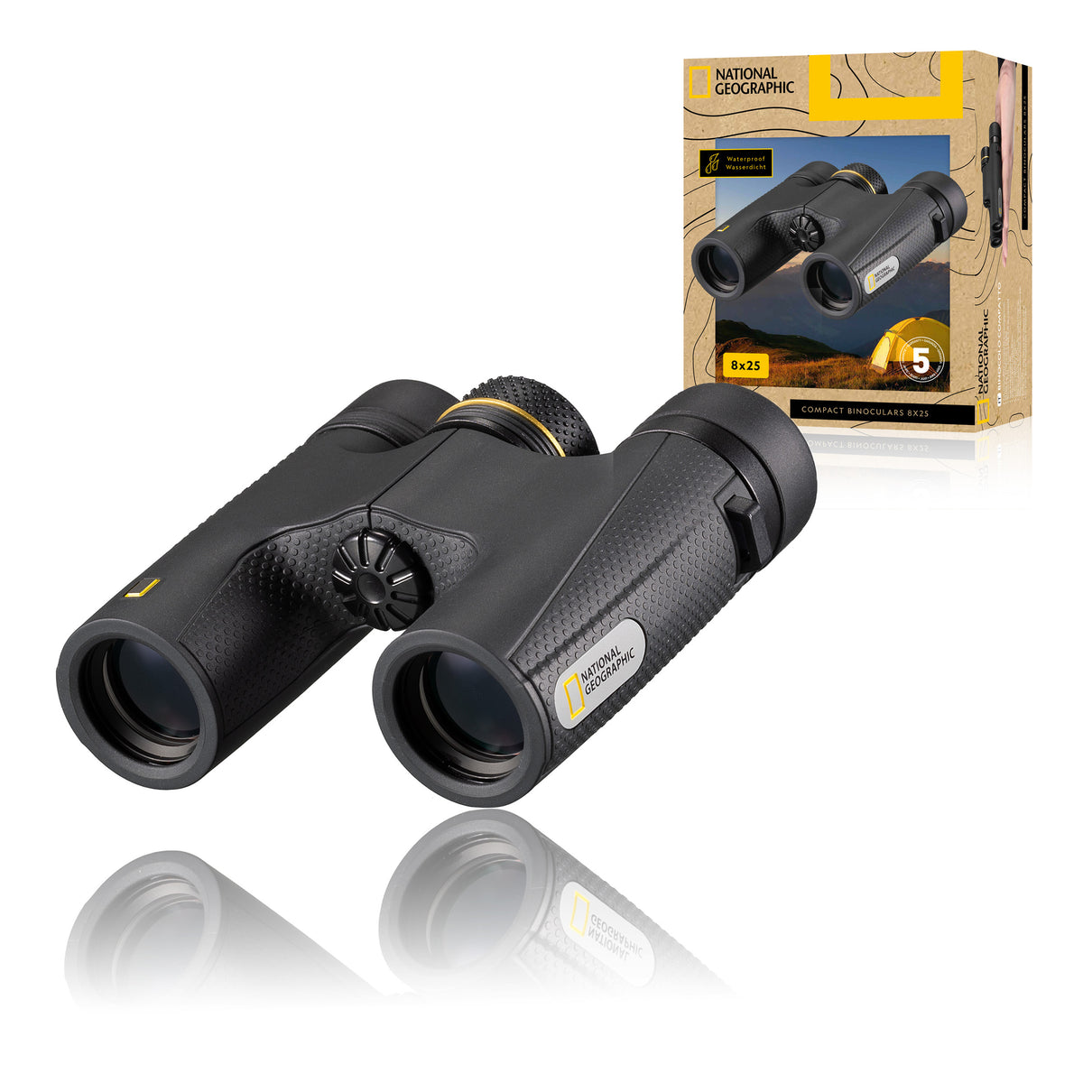 National Geographic 8x25 Compact Binoculars with retail box