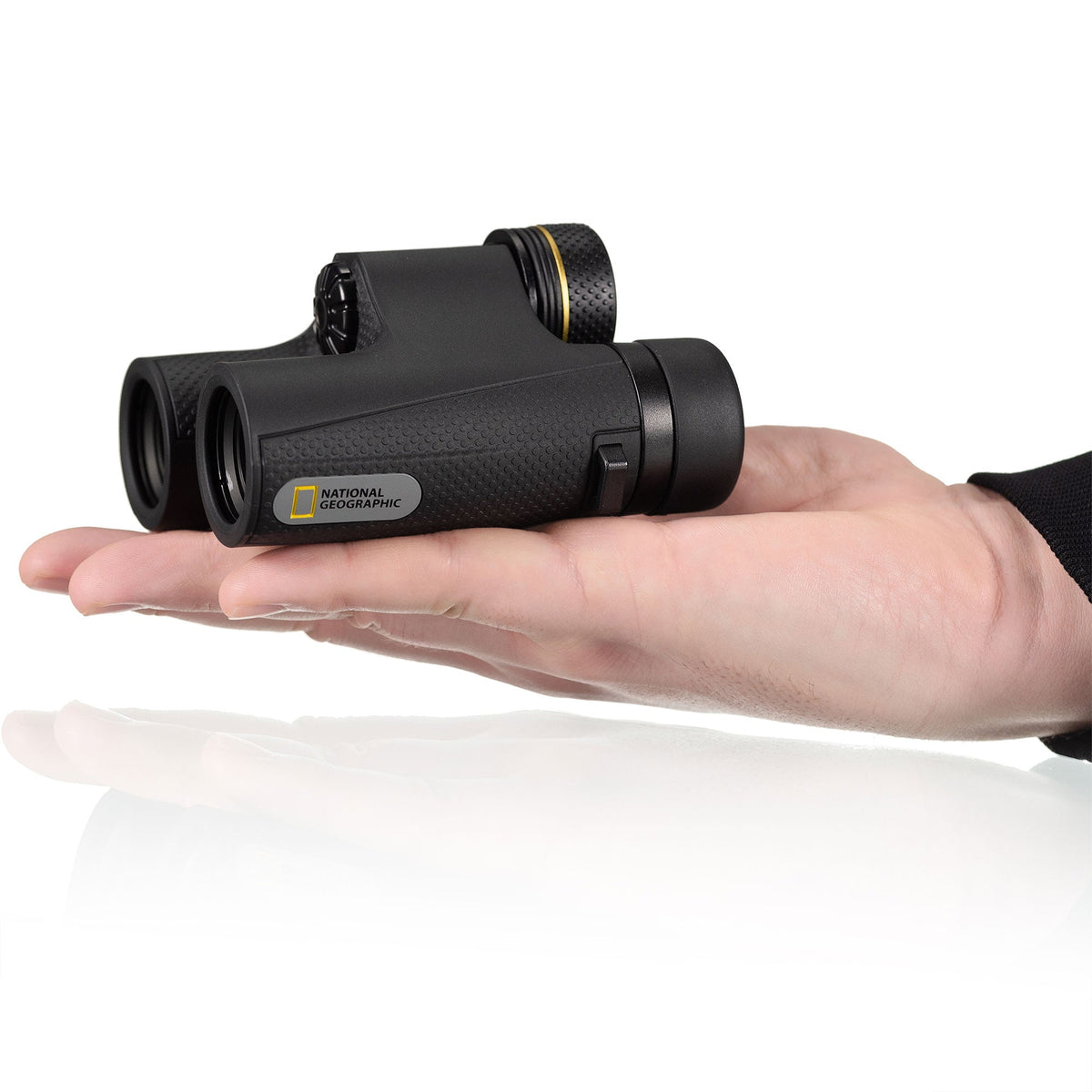 National Geographic 8x25 Compact Binoculars in hand