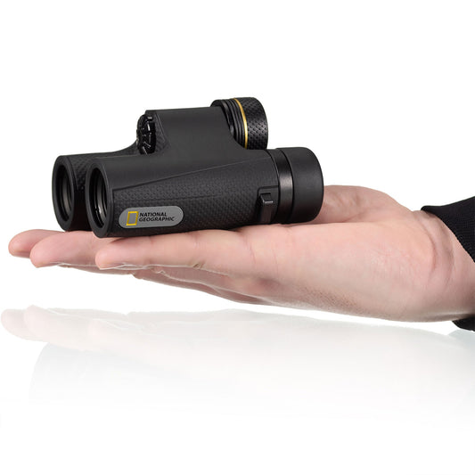 National Geographic 8x25 Compact Binoculars in hand