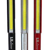 NEBO LiL Larry work lights in black silver and red