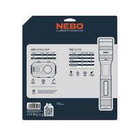 NEBO TAC SLYDE and 150 headlamp combo pack rear packaging