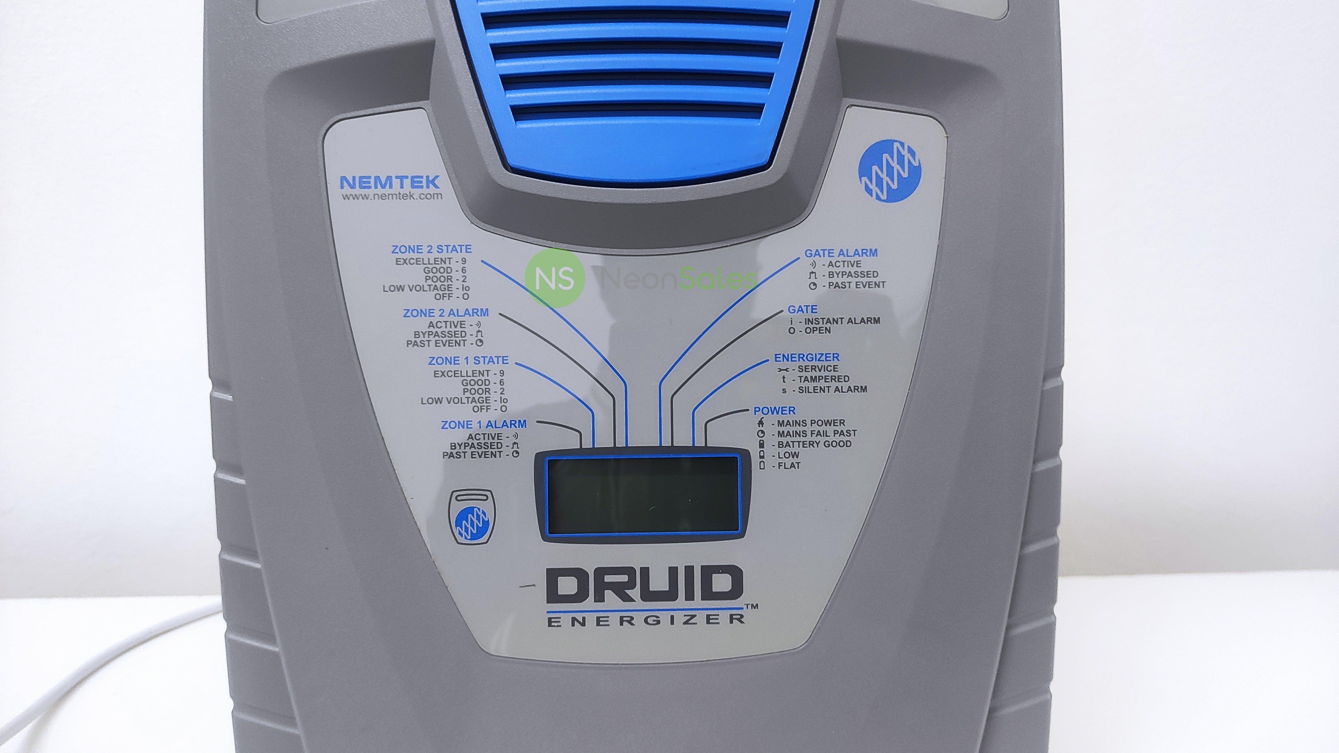 NEMTEK 28 LCD DRUID ELECTRIC FENCE ENERGIZER - NeonSales {{ shop.shopifyCountryName }}