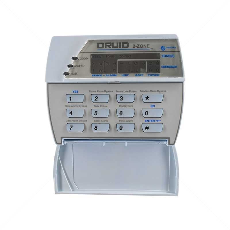 NEMTEK FENCE ENERGIZER KEYPAD DRUID KEYPAD 2 ZONE - NeonSales {{ shop.shopifyCountryName }}