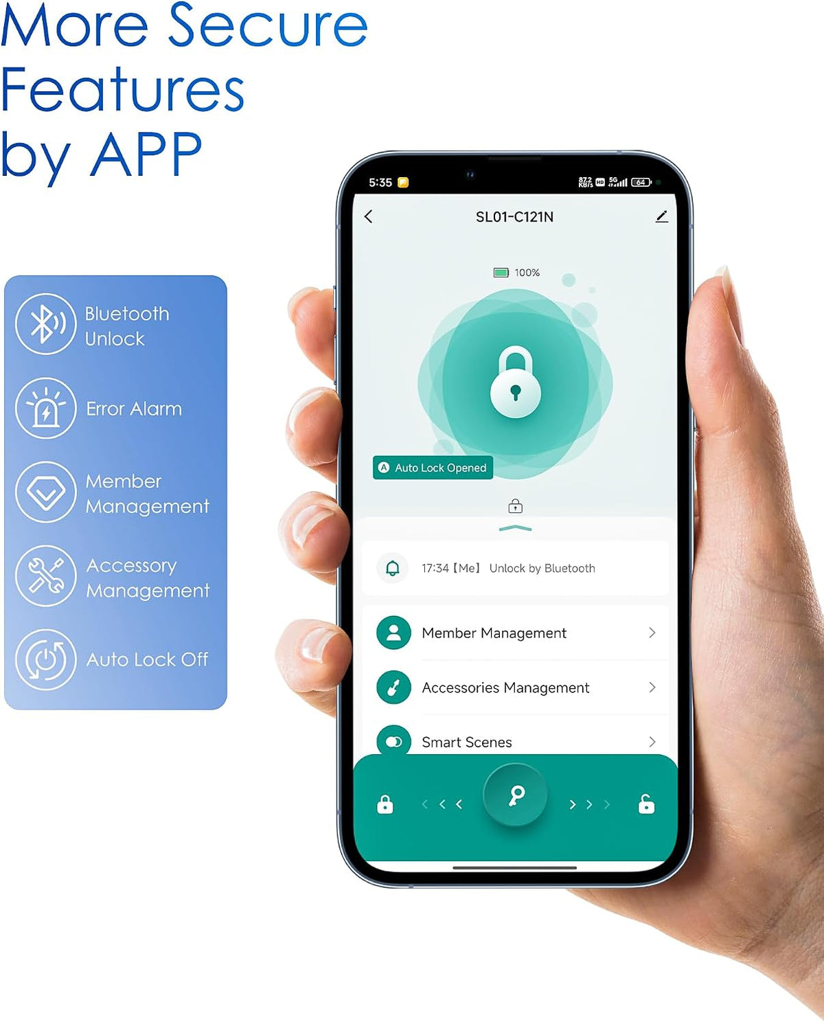 NGTeco SL01-C121N mobile app controls