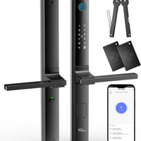 NGTeco SL01-N230N smart door lock with fingerprint, keypad, IC card and key access