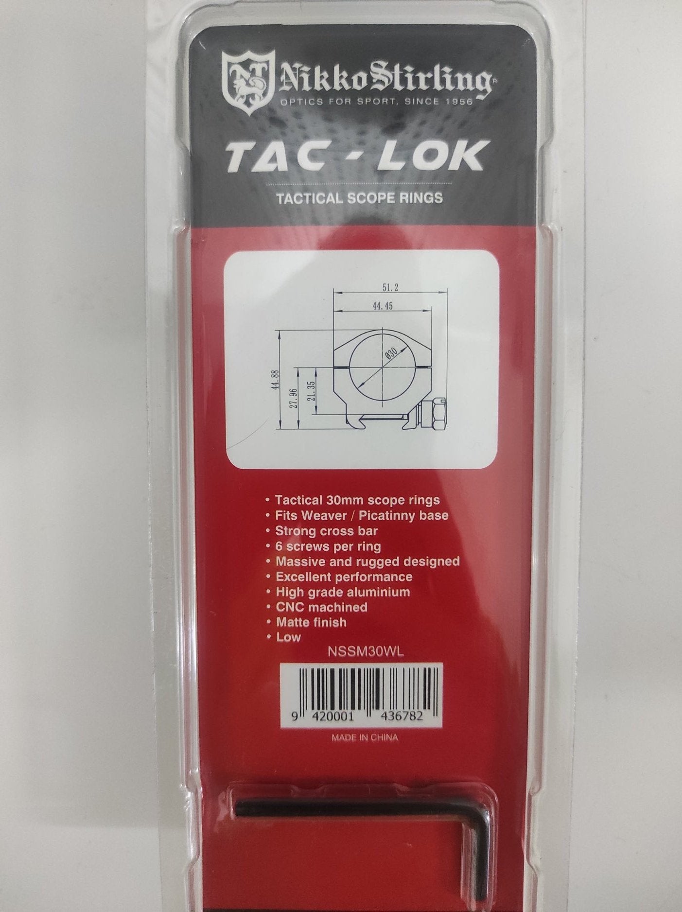 NIKKO STIRLING TAC-LOK RINGS, 30MM LOW PICATINNY - NeonSales {{ shop.shopifyCountryName }}