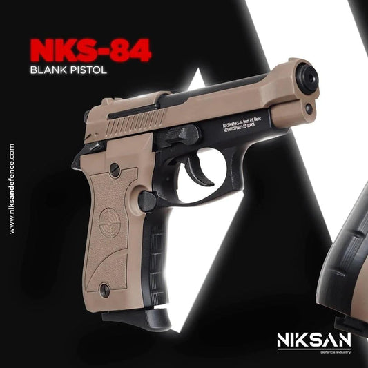 NIKSAN 84FS BLANK GUN - FDE & BLACK (BP84) - NeonSales {{ shop.shopifyCountryName }}