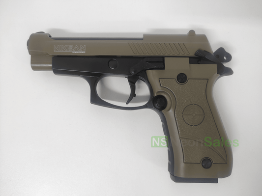 NIKSAN 84FS BLANK GUN - FDE & BLACK (BP84) - NeonSales {{ shop.shopifyCountryName }}