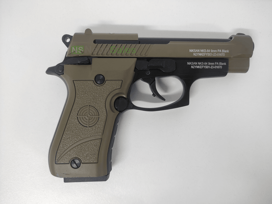 NIKSAN 84FS BLANK GUN - FDE & BLACK (BP84) - NeonSales {{ shop.shopifyCountryName }}