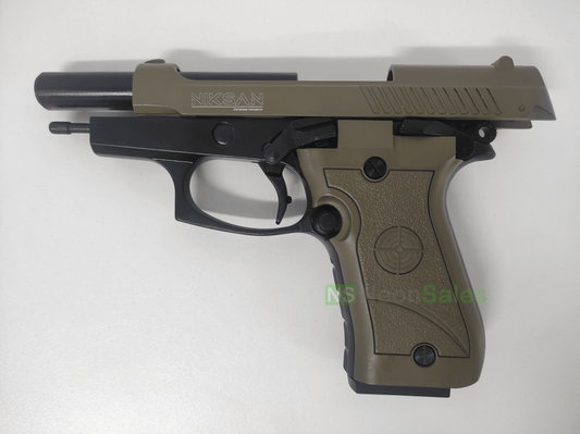 NIKSAN 84FS BLANK GUN - FDE & BLACK (BP84) - NeonSales {{ shop.shopifyCountryName }}