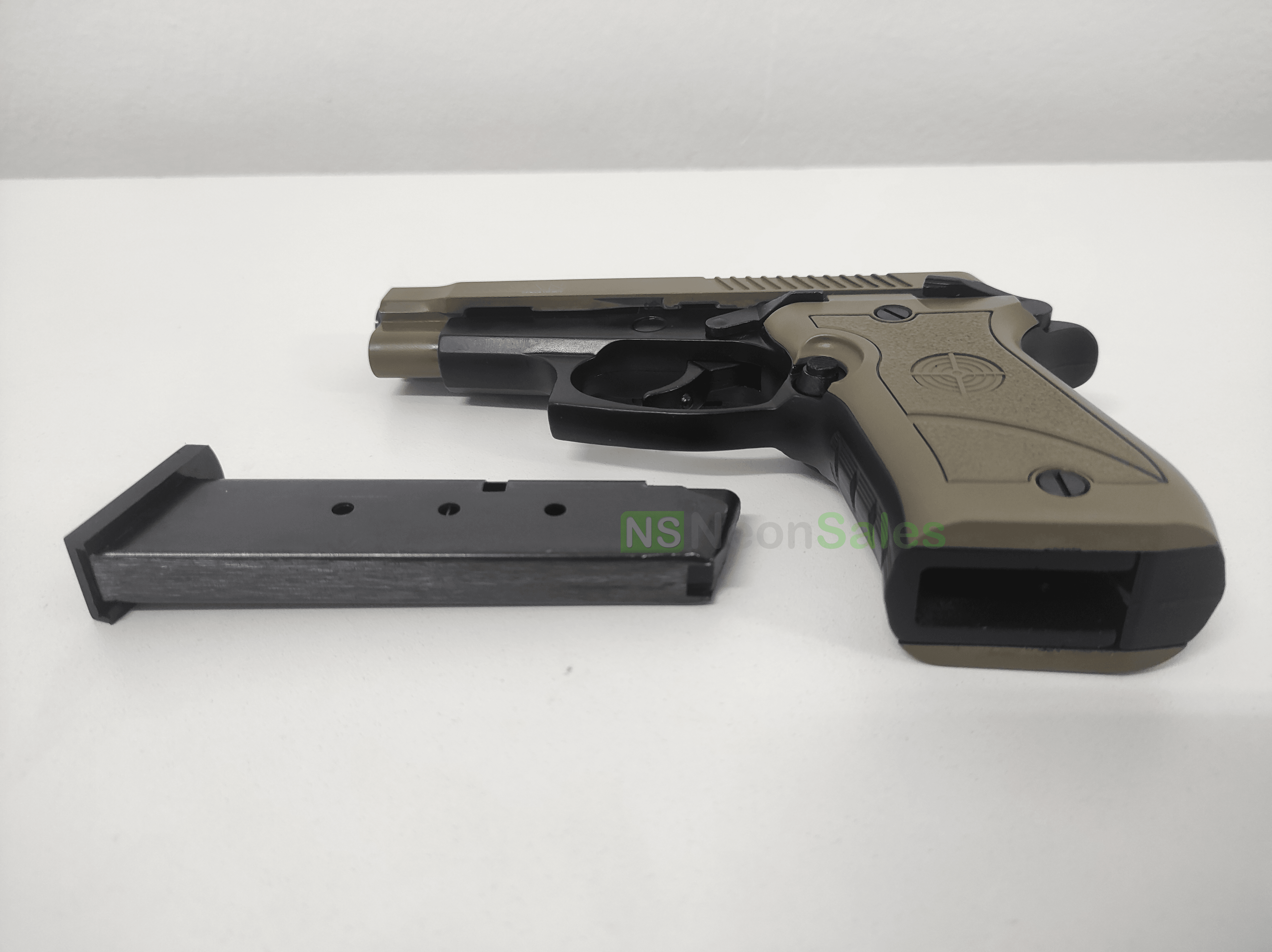 NIKSAN 84FS BLANK GUN - FDE & BLACK (BP84) - NeonSales South Africa