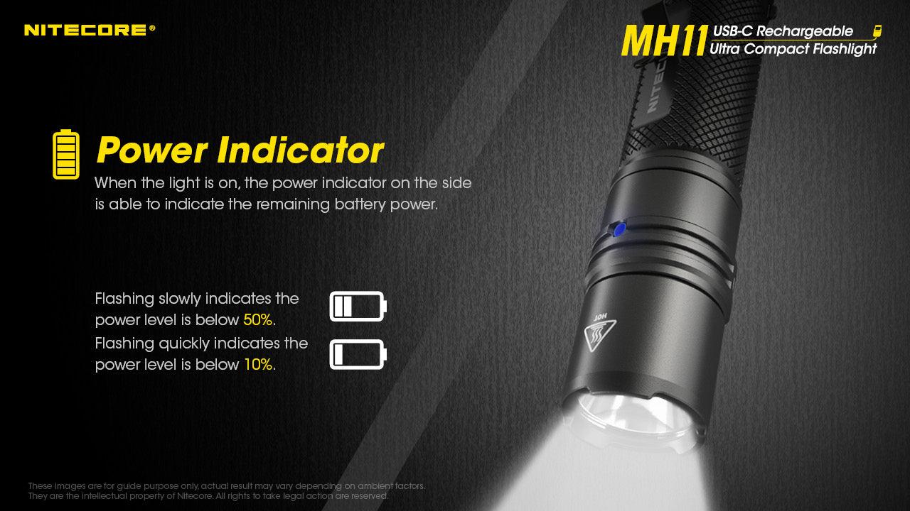 NITECORE MH11 1000 LM FLASHLIGHT, 18650 2600 MAH - NeonSales South Africa