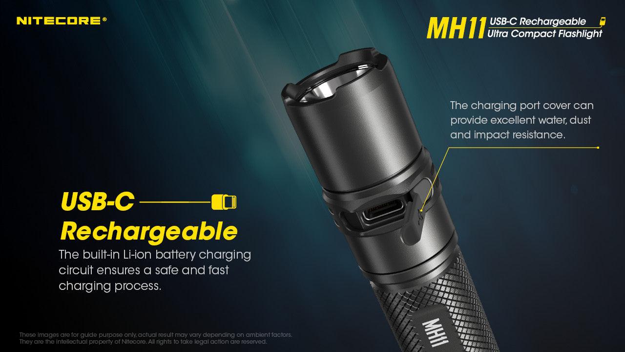 NITECORE MH11 1000 LM FLASHLIGHT, 18650 2600 MAH - NeonSales South Africa