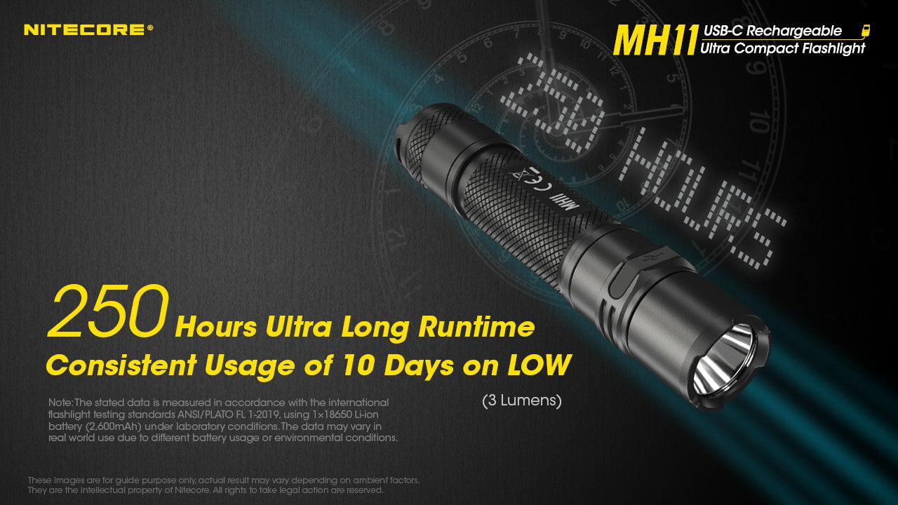 NITECORE MH11 1000 LM FLASHLIGHT, 18650 2600 MAH - NeonSales South Africa