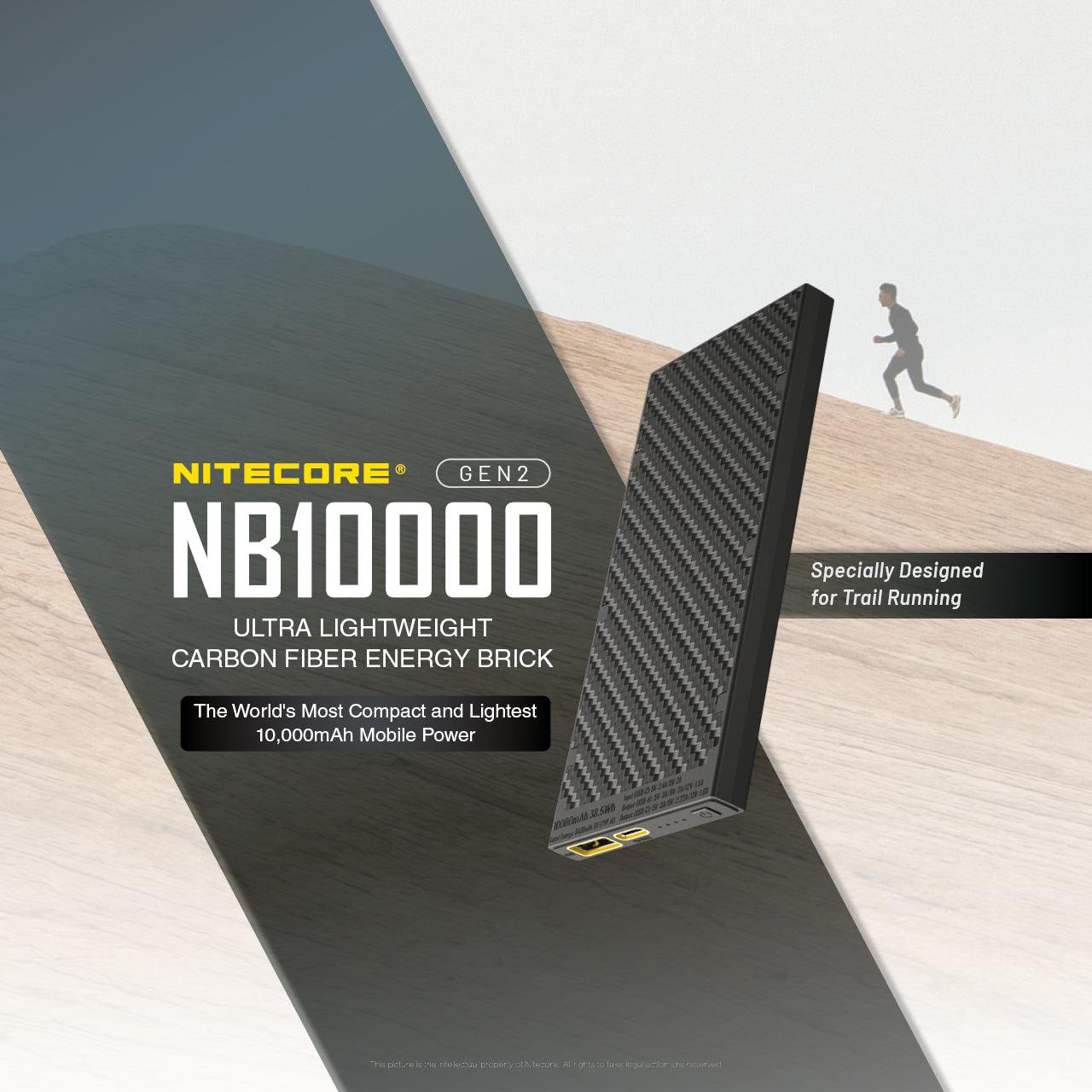 NITECORE NB1000 CARBON FIBRE 10,000 MAH POWERBANK - NeonSales {{ shop.shopifyCountryName }}