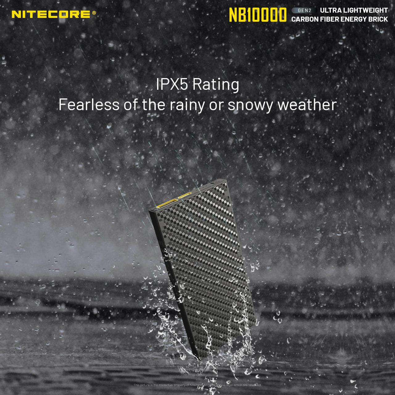 NITECORE NB1000 CARBON FIBRE 10,000 MAH POWERBANK - NeonSales {{ shop.shopifyCountryName }}