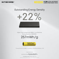 NITECORE NB1000 CARBON FIBRE 10,000 MAH POWERBANK - NeonSales {{ shop.shopifyCountryName }}