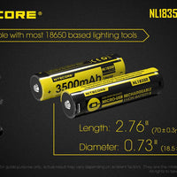 NITECORE NL1835R RECHARGE 3.7V BATTERY 3500MAH USB - NeonSales {{ shop.shopifyCountryName }}