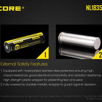 NITECORE NL1835R RECHARGE 3.7V BATTERY 3500MAH USB - NeonSales {{ shop.shopifyCountryName }}