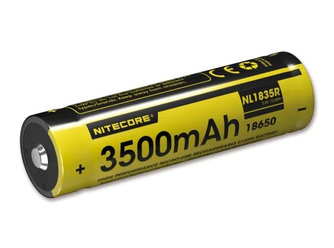NITECORE NL1835R RECHARGE 3.7V BATTERY 3500MAH USB - NeonSales {{ shop.shopifyCountryName }}