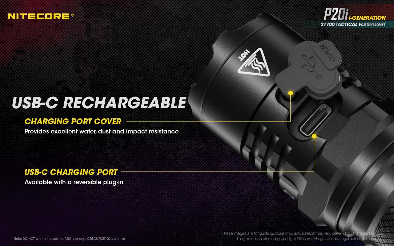 NITECORE P20i - 1800 LUMEN TACTICAL FLASHLIGHT - NeonSales {{ shop.shopifyCountryName }}