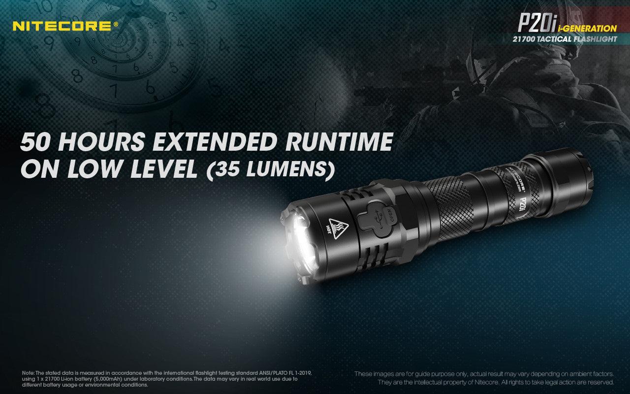NITECORE P20i - 1800 LUMEN TACTICAL FLASHLIGHT - NeonSales {{ shop.shopifyCountryName }}