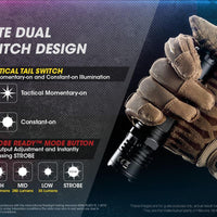 NITECORE P20i - 1800 LUMEN TACTICAL FLASHLIGHT - NeonSales {{ shop.shopifyCountryName }}