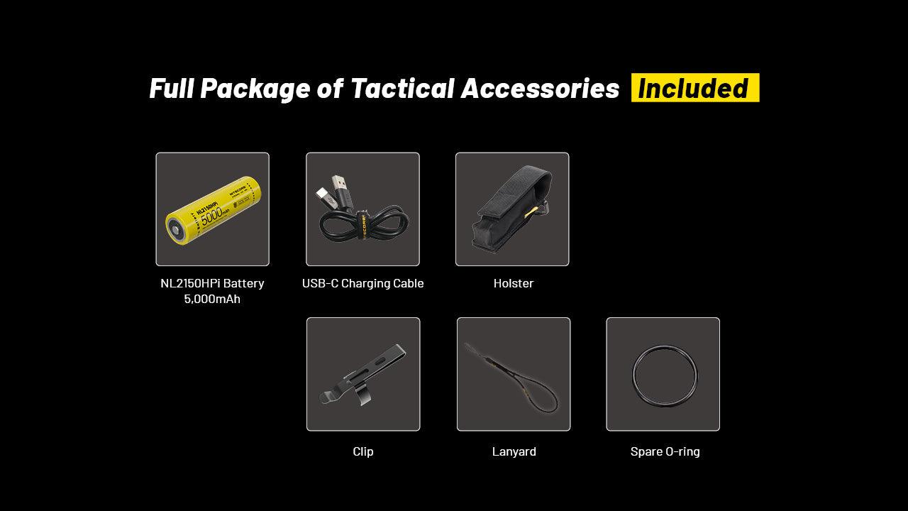 NITECORE P23I LONG RANGE 21700 TACTICAL FLASHLIGHT - NeonSales {{ shop.shopifyCountryName }}
