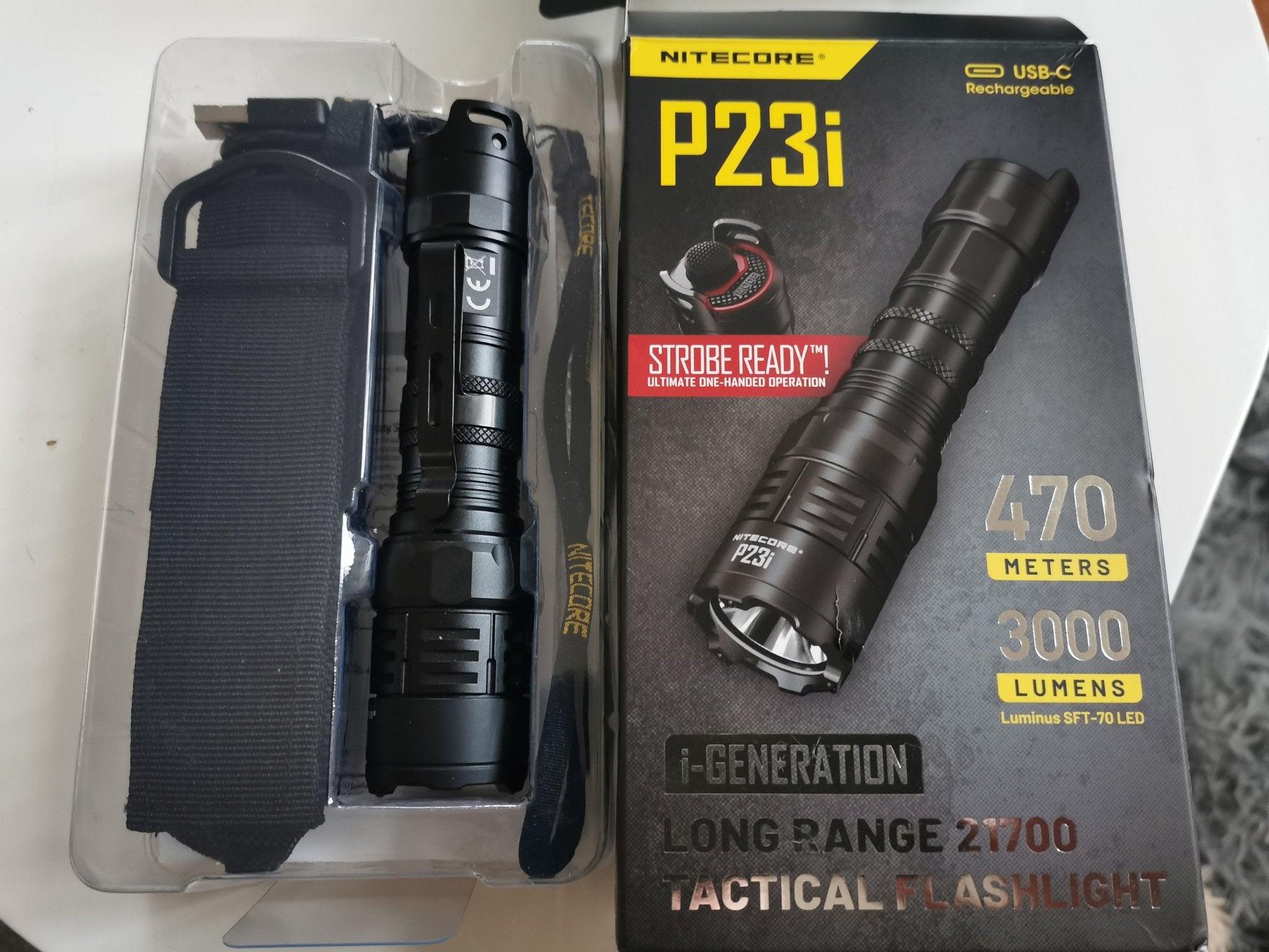 NITECORE P23I LONG RANGE 21700 TACTICAL FLASHLIGHT - NeonSales South Africa