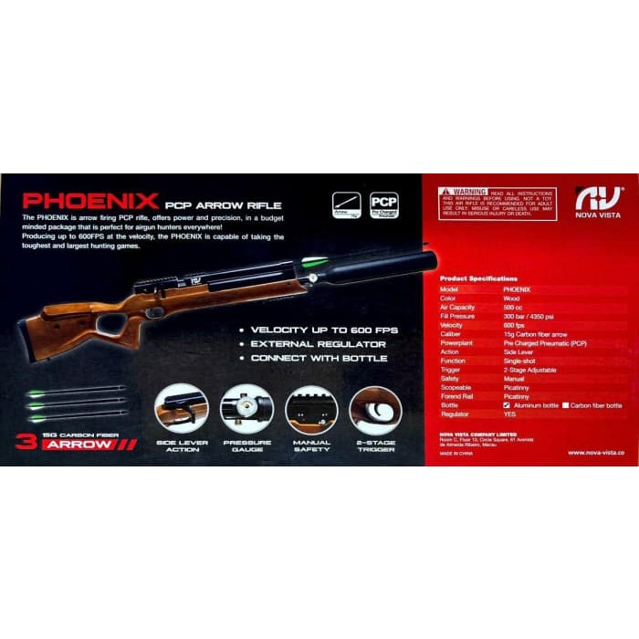 NOVA VISTA PHOENIX PX-01 ARROW GUN ALUM BTL - NeonSales {{ shop.shopifyCountryName }}