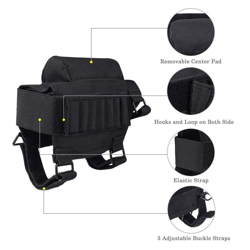 NYLON BUTTSTOCK & RISER W/ BULLET WALLET FOR RIFLE - NeonSales {{ shop.shopifyCountryName }}