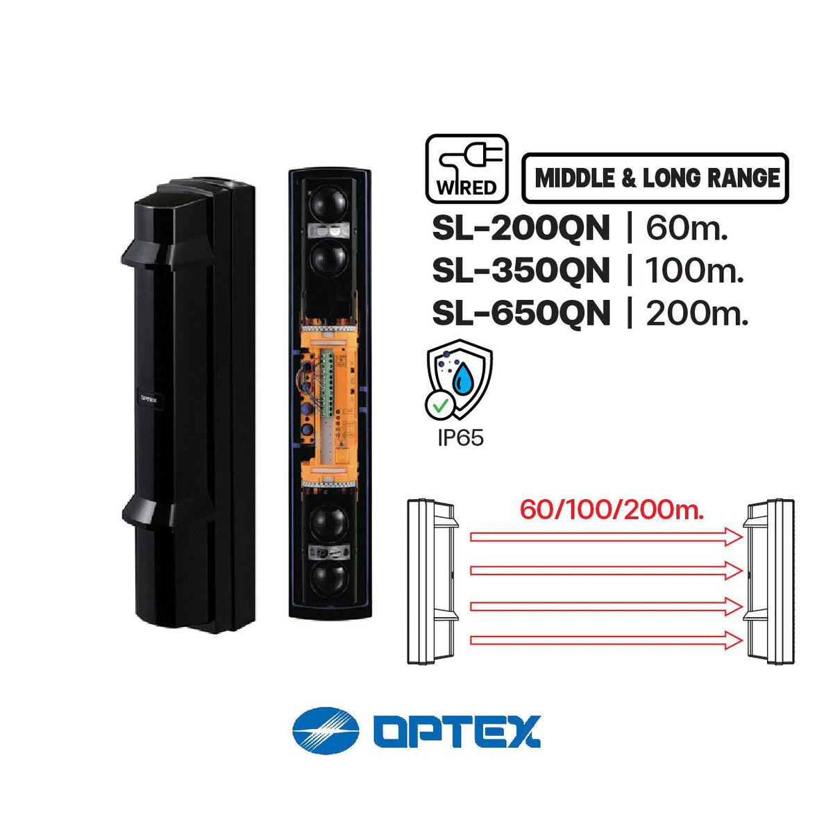OPTEX BEAM SL-650QN DUAL 200M