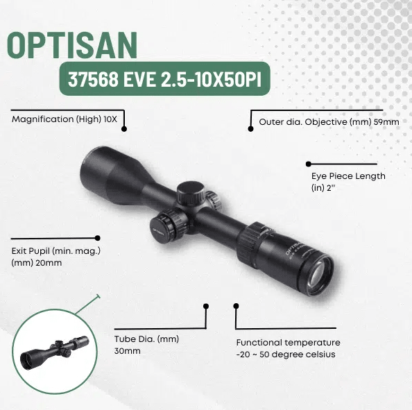 OPTISAN 37568 EVE2.5-10X50PI - NeonSales {{ shop.shopifyCountryName }}