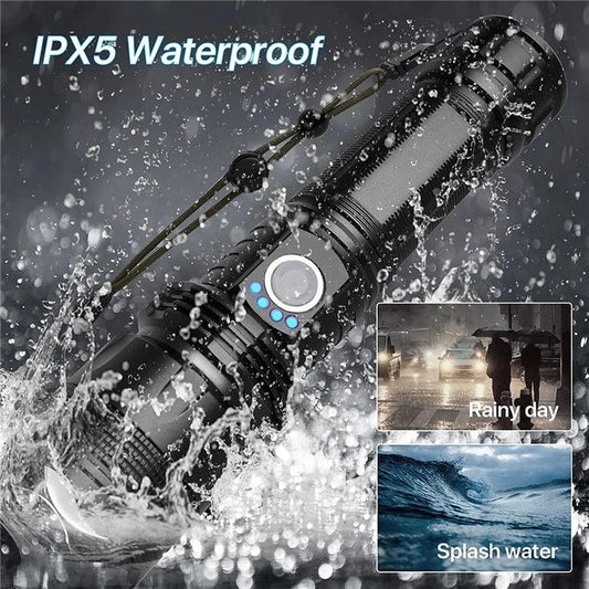 P50 FLASHLIGHT (26650 BATTERY) USB RECHARGEABLE - NeonSales {{ shop.shopifyCountryName }}