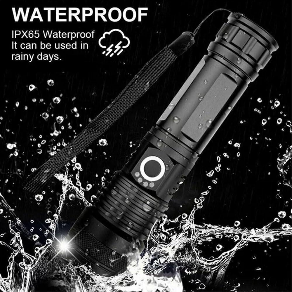 P50 FLASHLIGHT (26650 BATTERY) USB RECHARGEABLE - NeonSales South Africa