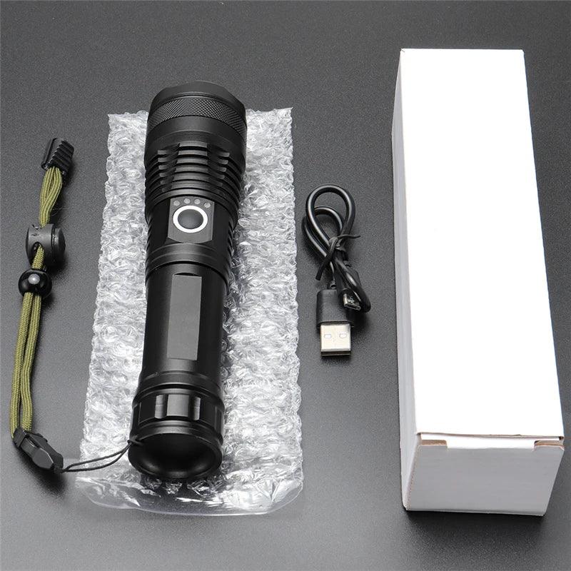 P50 FLASHLIGHT (26650 BATTERY) USB RECHARGEABLE - NeonSales South Africa