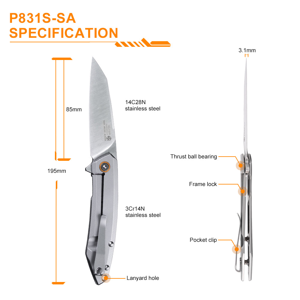 RUIKE KNIFE P831S-SA