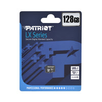 Patriot LX Series 128GB microSDXC Class 10 PSF128GMDC10 retail blister pack