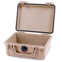 Pelican 1150 Protector Case Desert Tan open empty interior view
