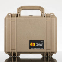Pelican 1150 Protector Case Desert Tan upright exterior view
