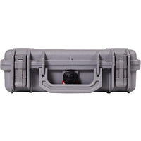 Pelican 1170 Protector Case Silver front view with latches and pressure valve