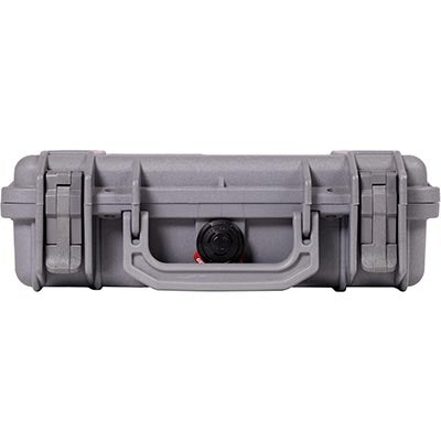 Pelican 1170 Protector Case Silver front view with latches and pressure valve